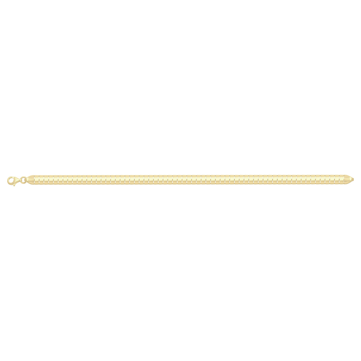 Solid gold bar link bracelet, 7.70 g — shown square on a plain background.