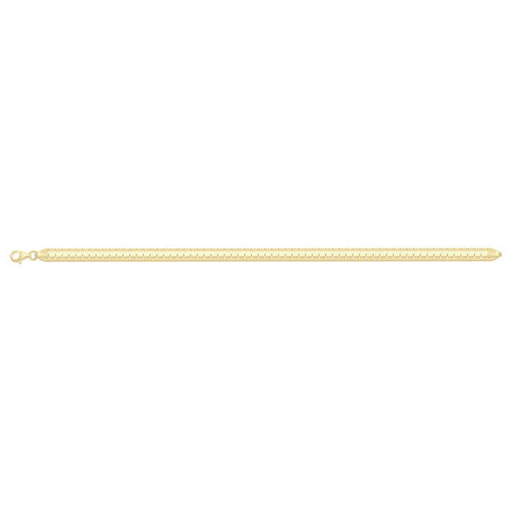 Solid gold bar link bracelet, 7.70 g — shown square on a plain background.