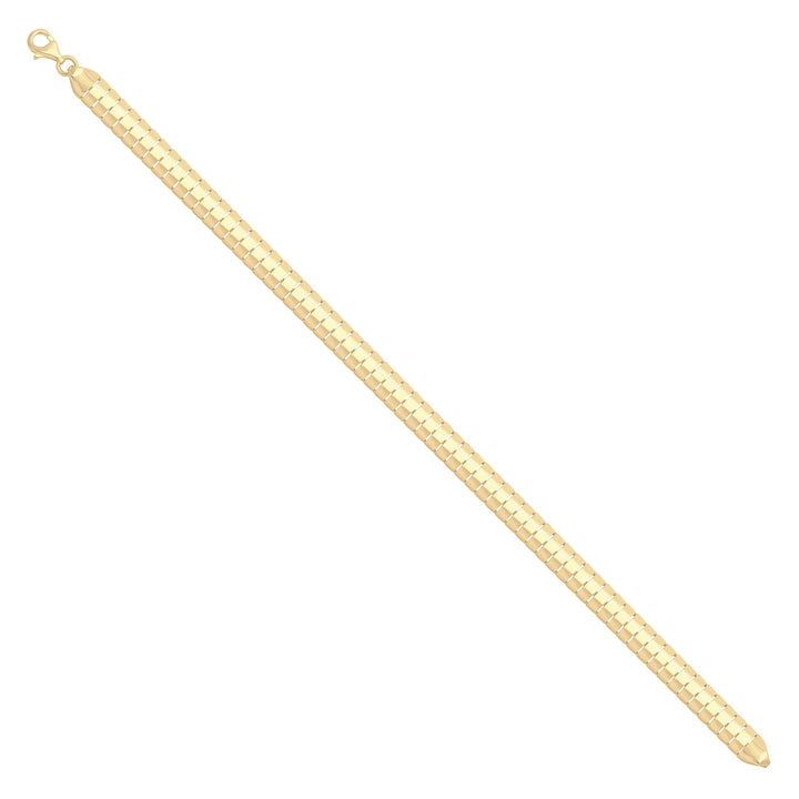 Solid gold bar link bracelet, 7.95 g — shown at an angle across the frame.