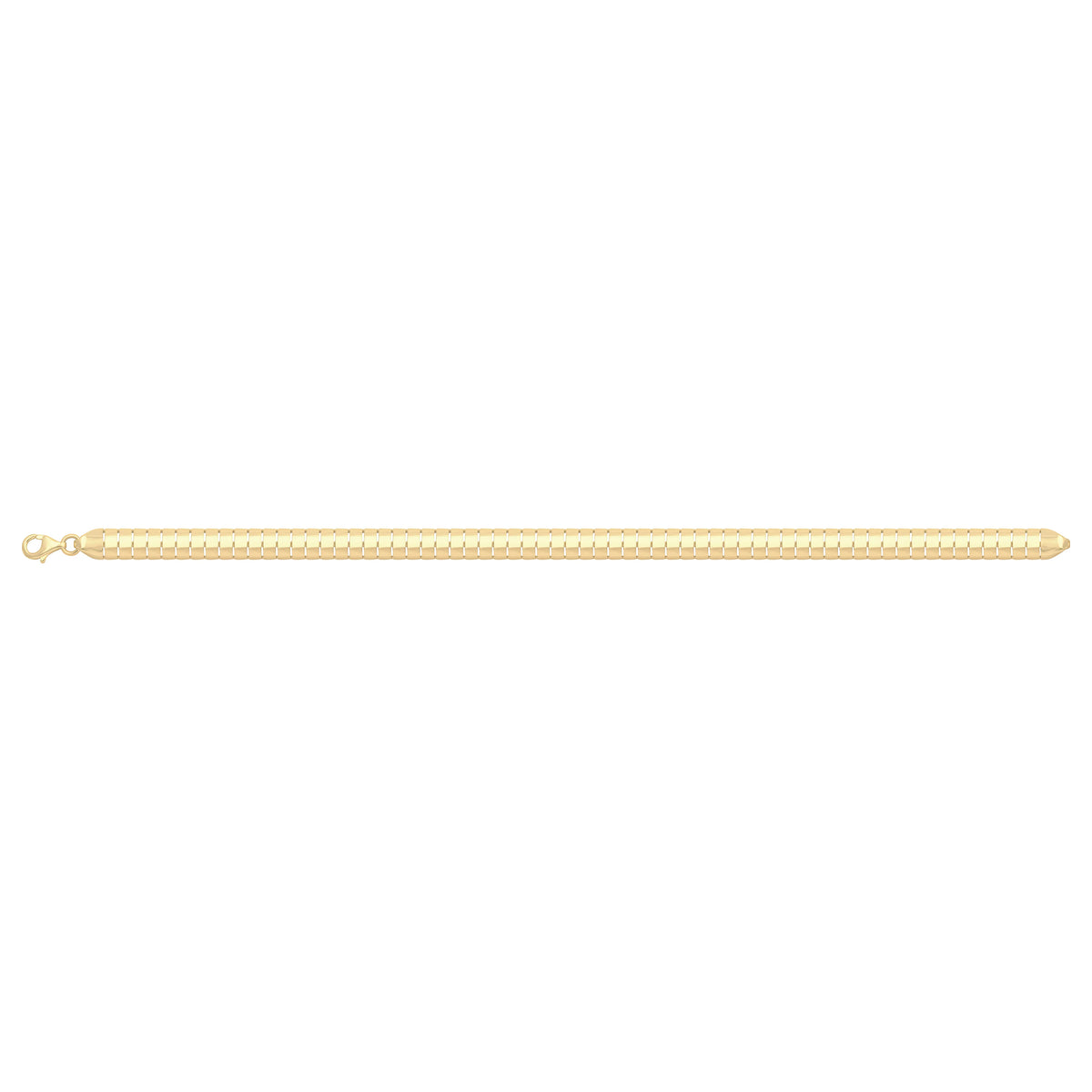 Solid gold bar link bracelet, 7.95 g — shown square on a plain background.