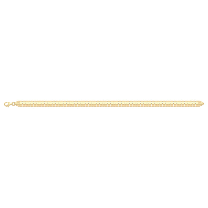 Solid gold bar link bracelet, 7.95 g — shown square on a plain background.