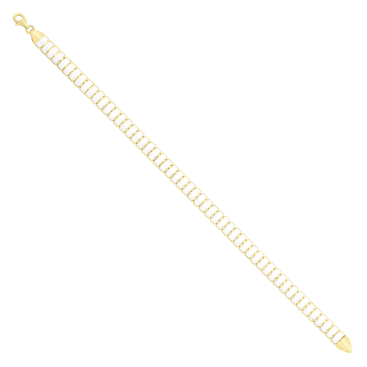 Solid gold id bracelet, 8.40 g — shown at an angle across the frame.
