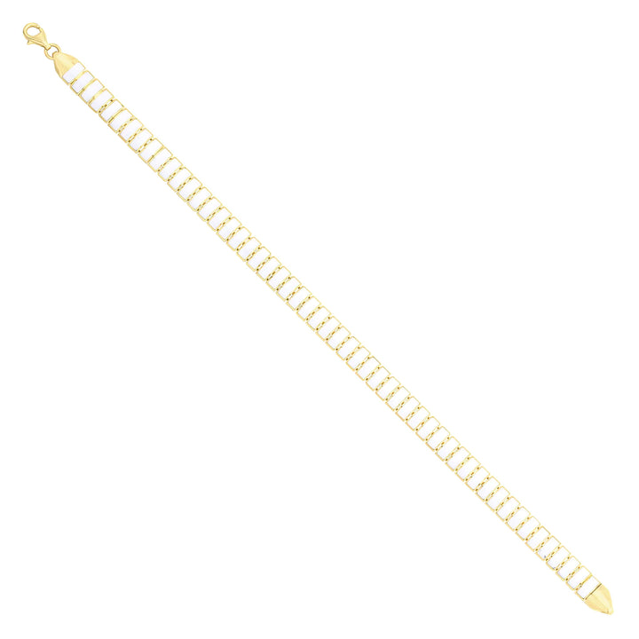 Solid gold id bracelet, 8.40 g — shown at an angle across the frame.