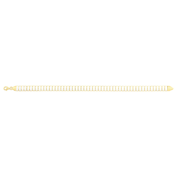 Solid gold id bracelet, 8.40 g — shown square on a plain background.