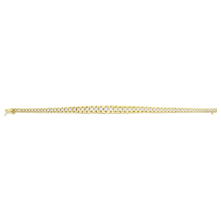 Solid gold bar link bracelet, 13.35 g — shown square on a plain background.
