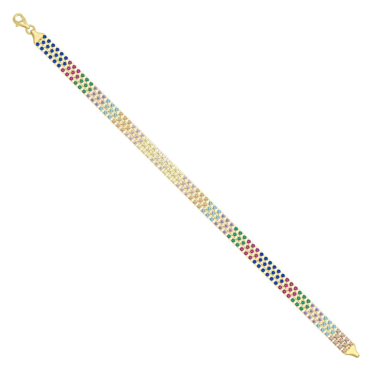 Solid gold bar link bracelet, 9.20 g — shown at an angle across the frame.