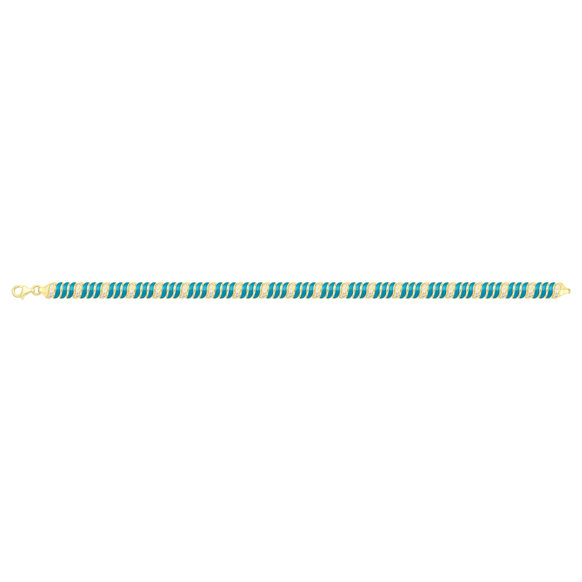 Solid gold fancy link bracelet, 8.55 g — shown square on a plain background.