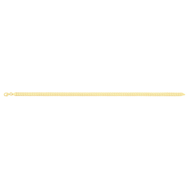 Solid gold braided bracelet, 5.60 g — shown square on a plain background.