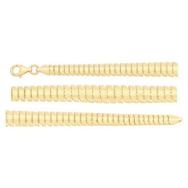 Solid gold braided bracelet, 7.10 g — shown in three rows across the frame.