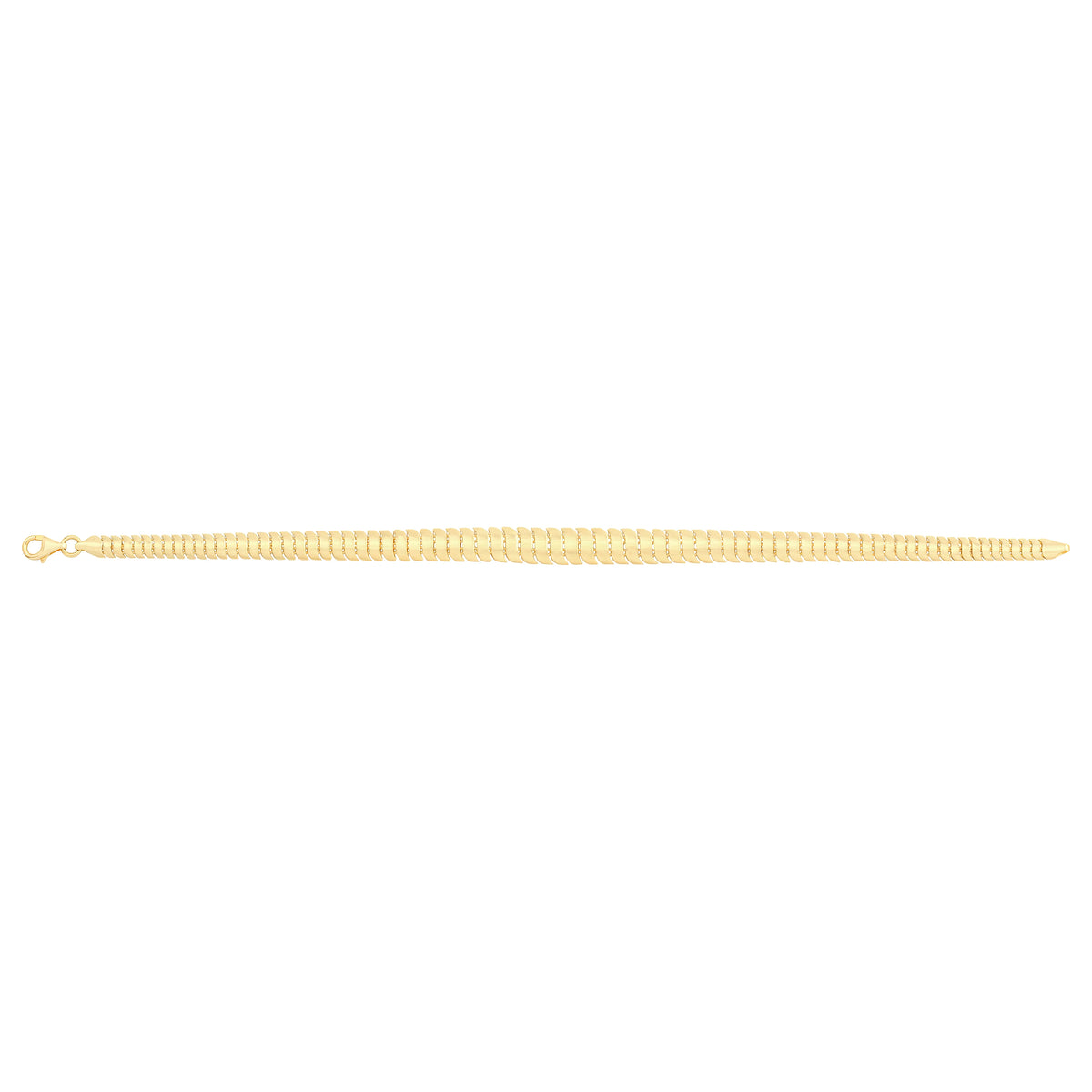 Solid gold braided bracelet, 7.10 g — shown square on a plain background.