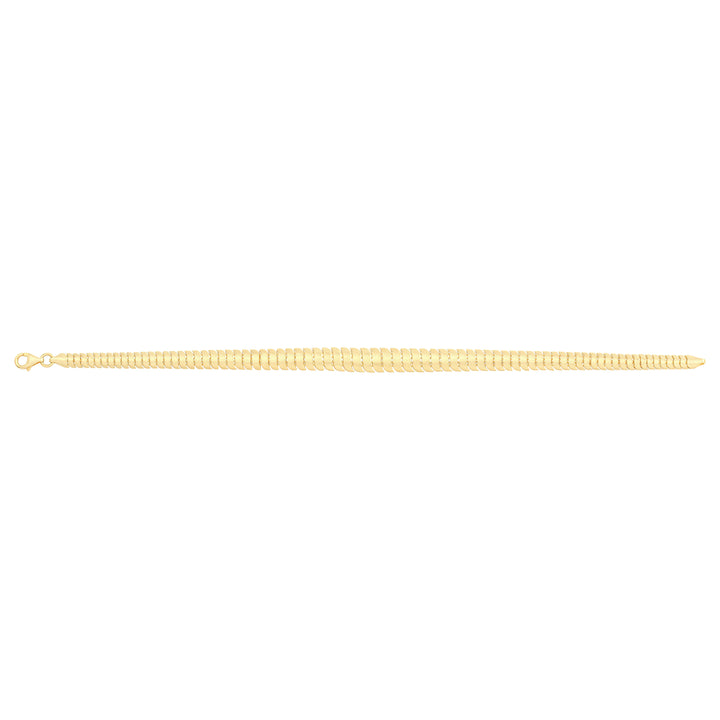 Solid gold braided bracelet, 7.10 g — shown square on a plain background.