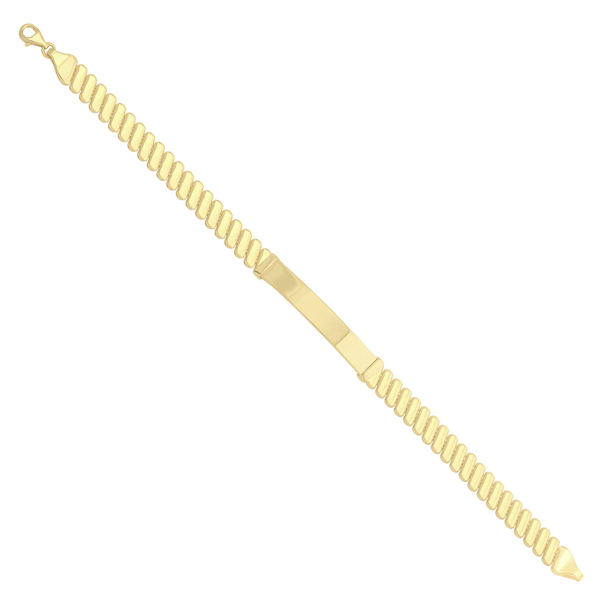 Solid gold id bracelet, 7.95 g — shown at an angle across the frame.