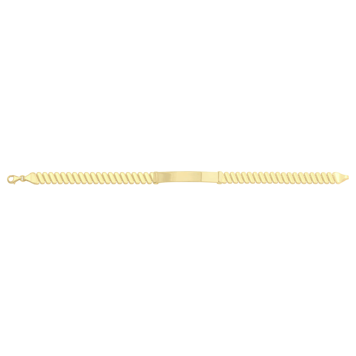 Solid gold id bracelet, 7.95 g — shown square on a plain background.