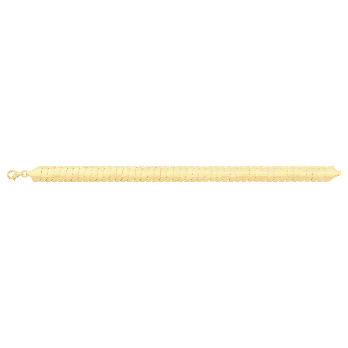 Solid gold braided bracelet, 9.70 g — shown square on a plain background.