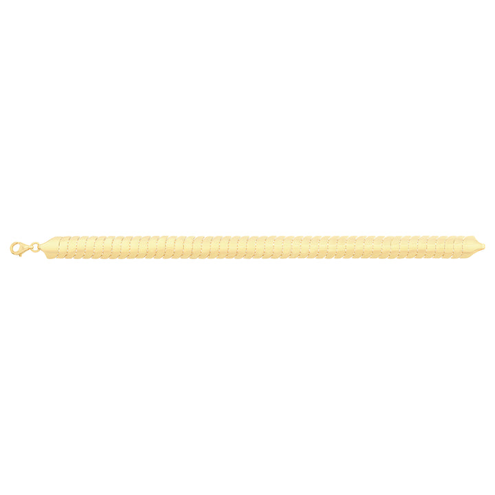 Solid gold braided bracelet, 9.70 g — shown square on a plain background.