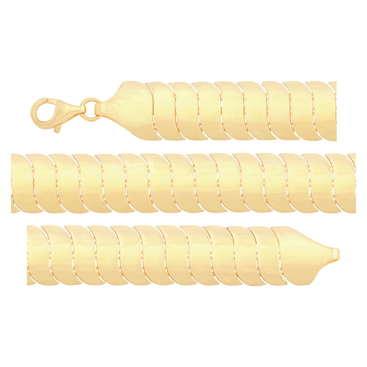 Solid gold braided bracelet, 13.50 g — shown in three rows across the frame.