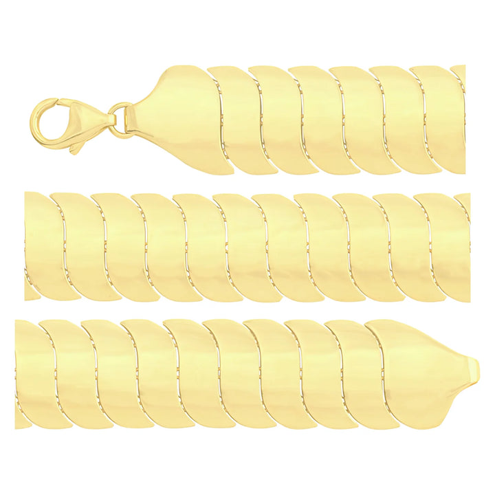 Solid gold braided bracelet, 16.55 g — shown in three rows across the frame.