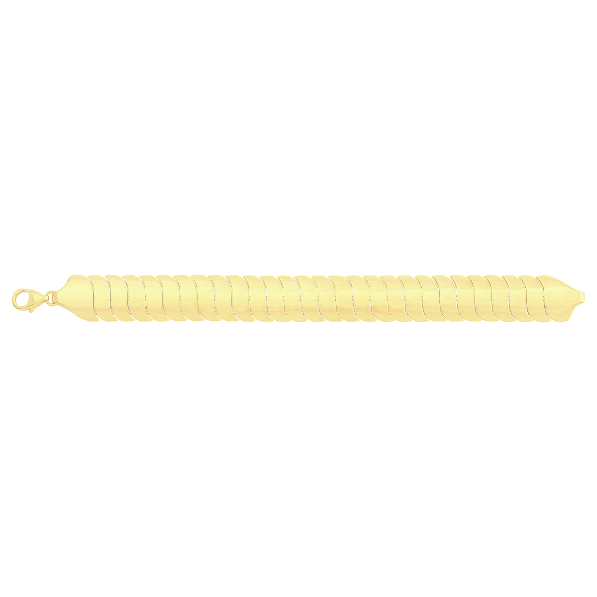Solid gold braided bracelet, 16.55 g — shown square on a plain background.
