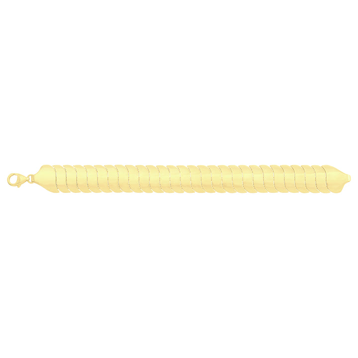 Solid gold braided bracelet, 16.55 g — shown square on a plain background.