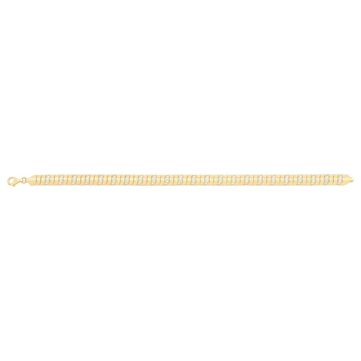 Solid gold braided bracelet, 8.95 g — shown square on a plain background.