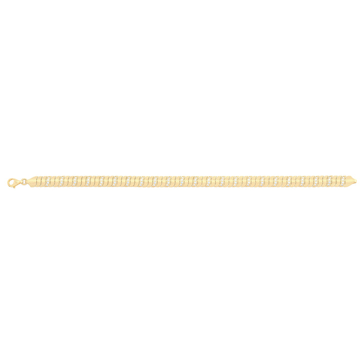 Solid gold braided bracelet, 8.95 g — shown square on a plain background.