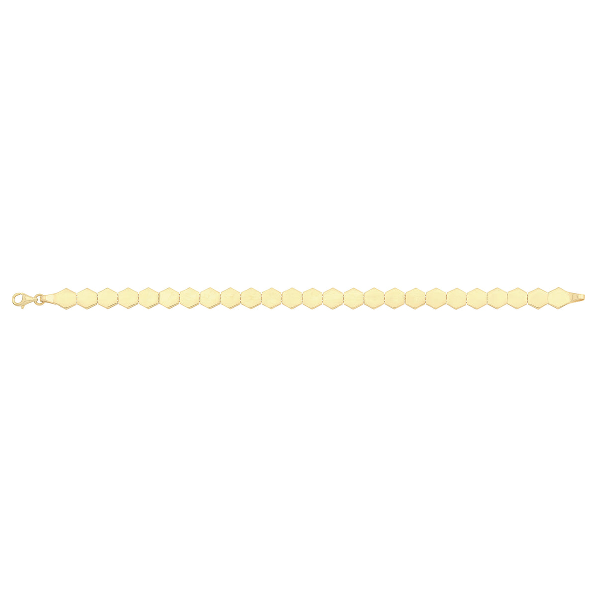 Solid gold id bracelet, 8.10 g — shown square on a plain background.