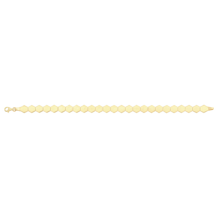 Solid gold id bracelet, 8.10 g — shown square on a plain background.