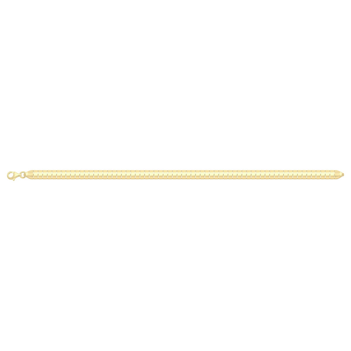 Solid gold bar link bracelet, 5.55 g — shown square on a plain background.