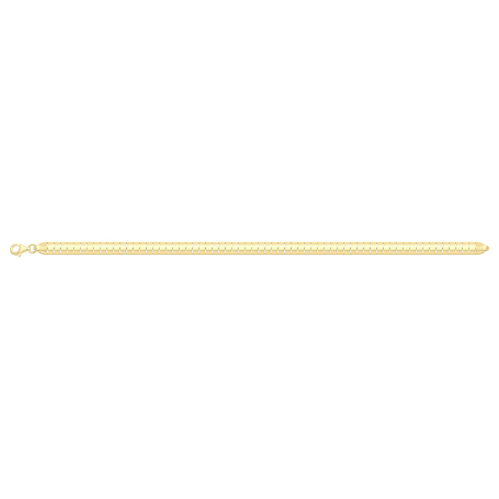 Solid gold bar link bracelet, 5.55 g — shown square on a plain background.