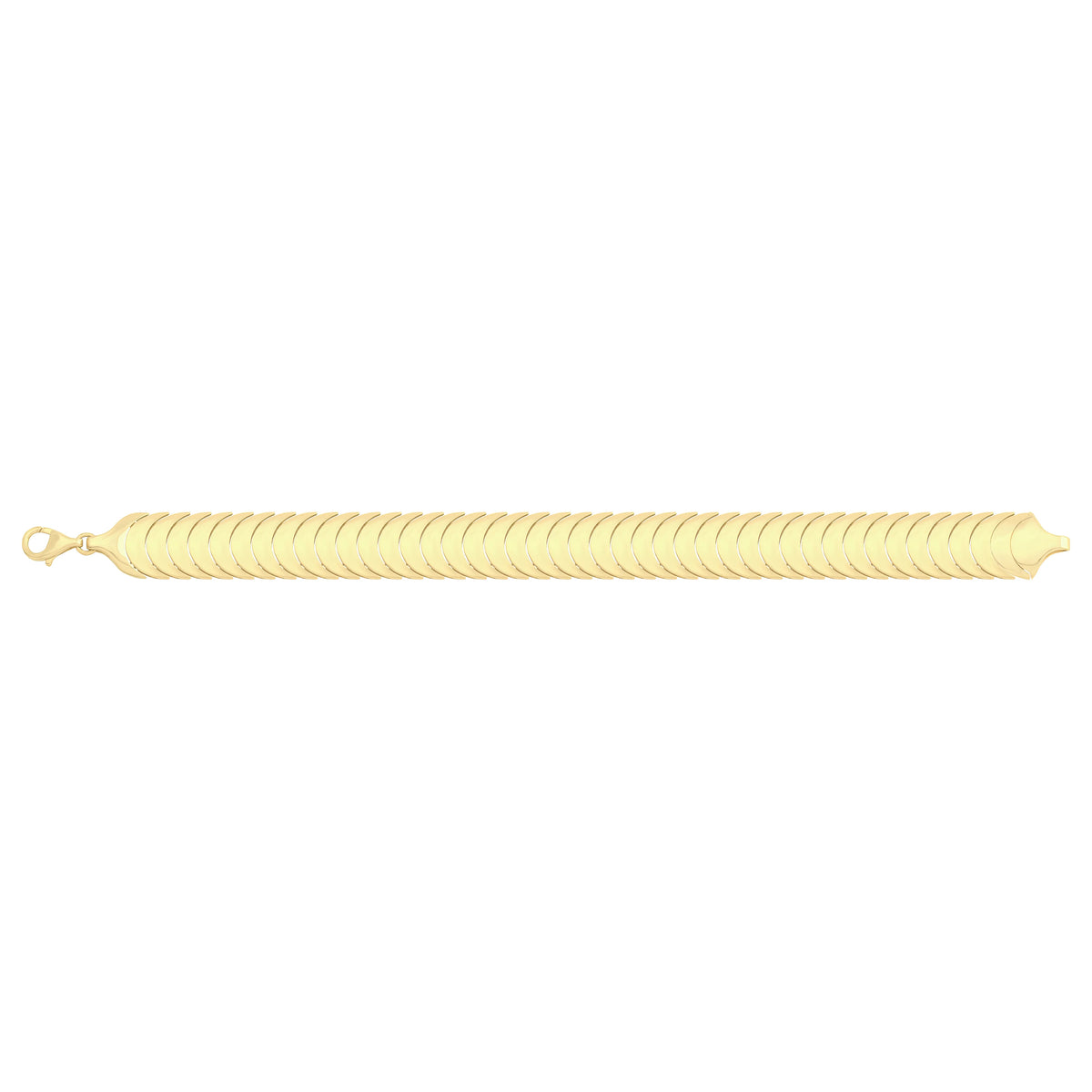 Solid gold braided bracelet, 13.00 g — shown square on a plain background.