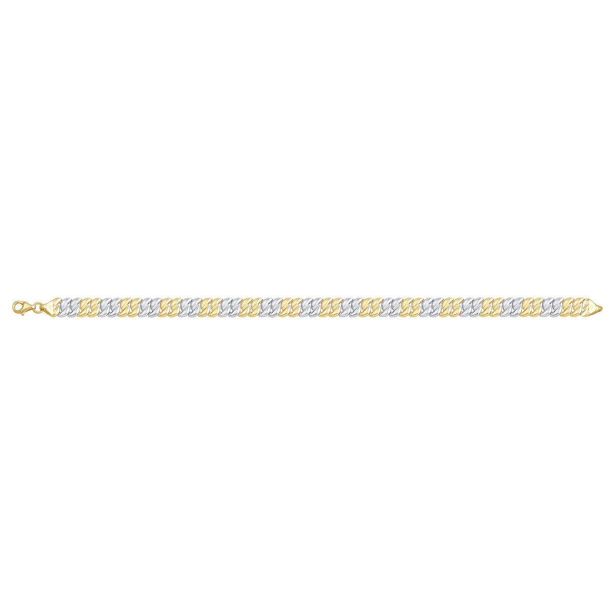 Solid gold braided bracelet, 6.95 g — shown square on a plain background.