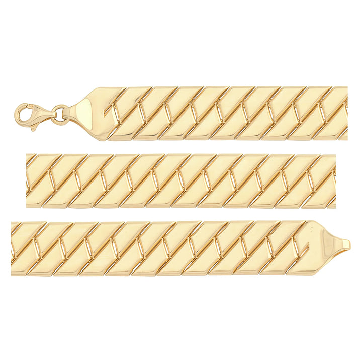Solid gold braided bracelet, 12.35 g — shown in three rows across the frame.