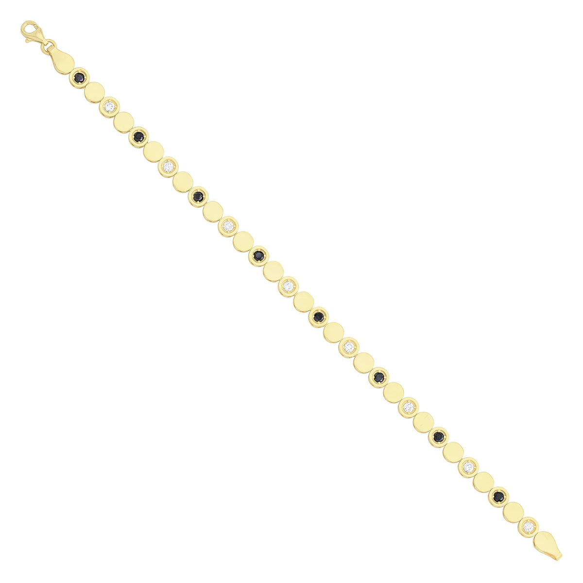 Solid gold id bracelet, 8.20 g — shown at an angle across the frame.