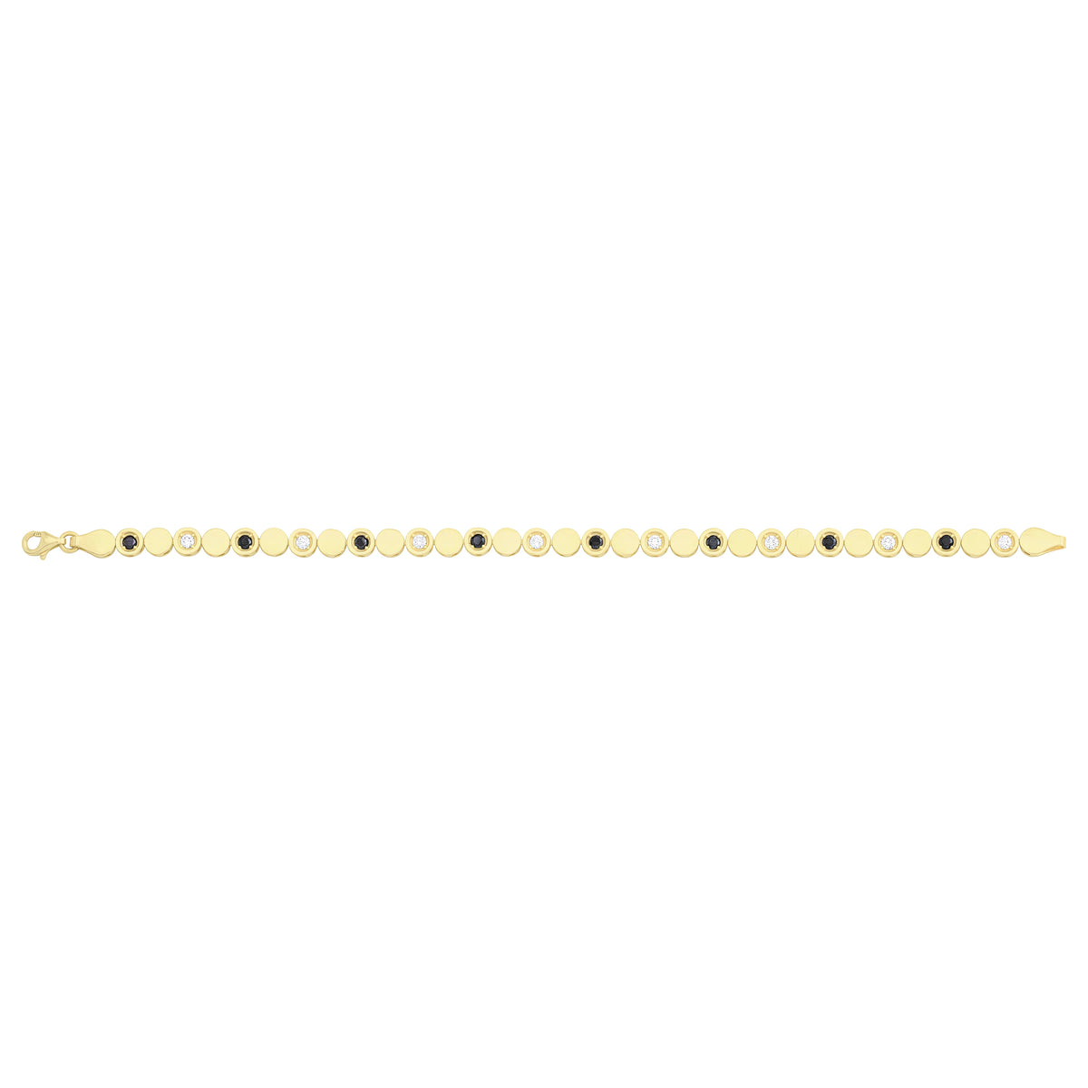 Solid gold id bracelet, 8.20 g — shown square on a plain background.