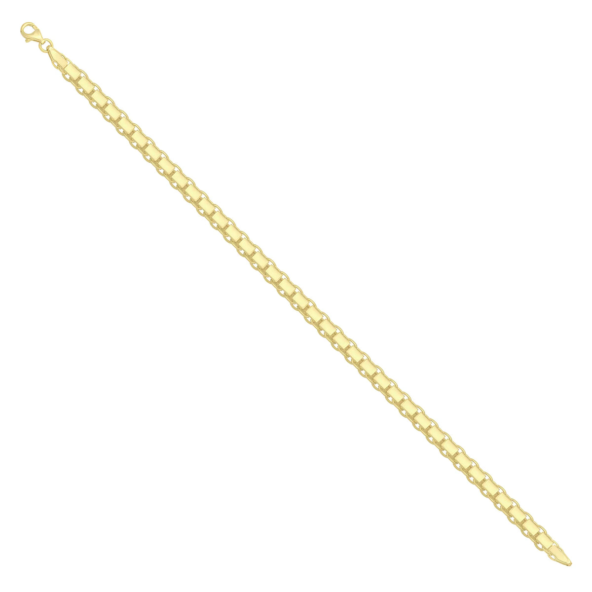 Solid gold id bracelet, 7.80 g — shown at an angle across the frame.