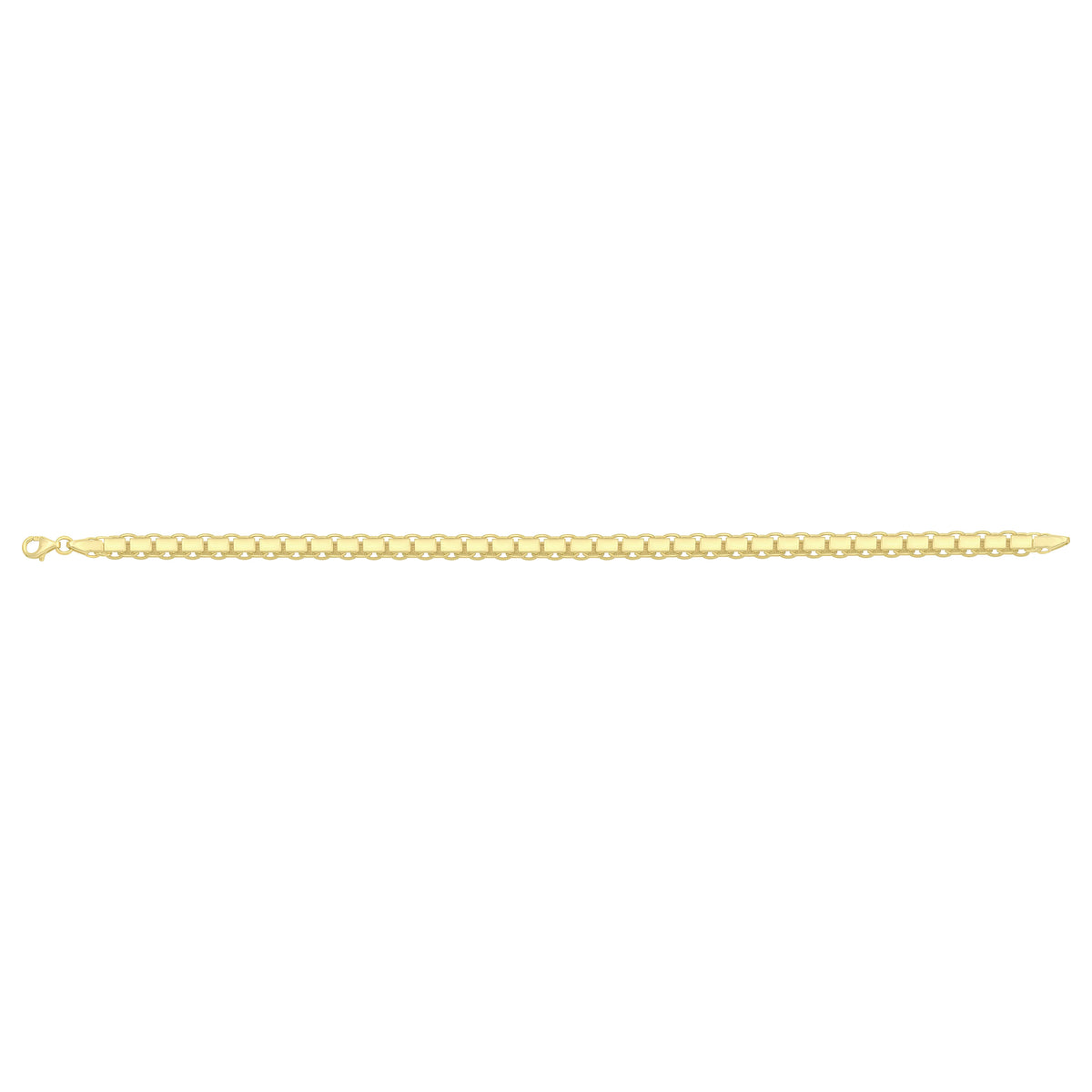 Solid gold id bracelet, 7.80 g — shown square on a plain background.