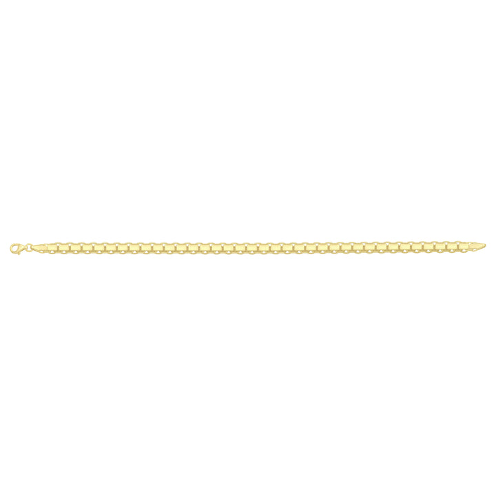 Solid gold id bracelet, 7.80 g — shown square on a plain background.