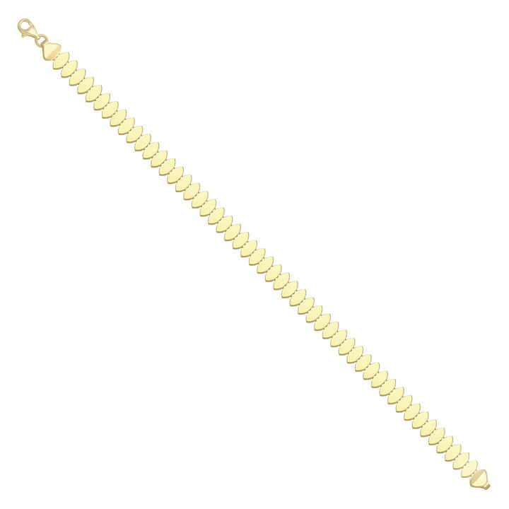 Solid gold id bracelet, 7.45 g — shown at an angle across the frame.