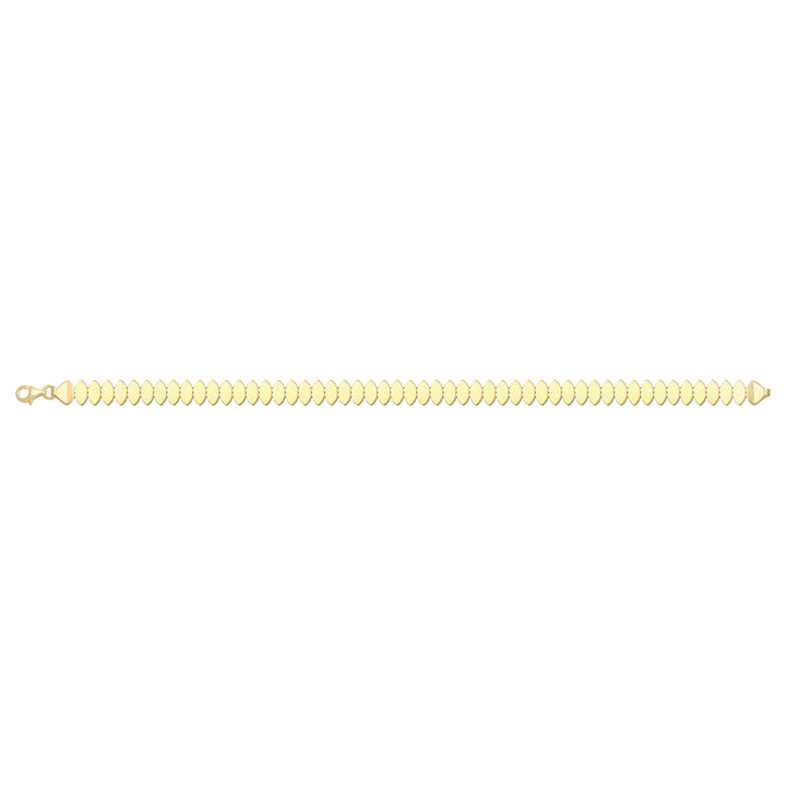 Solid gold id bracelet, 7.45 g — shown square on a plain background.