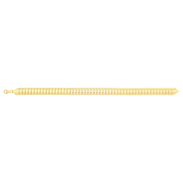 Solid gold braided bracelet, 10.15 g — shown square on a plain background.