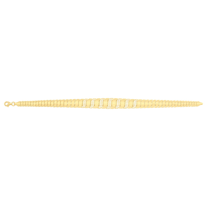 Solid gold braided bracelet, 8.80 g — shown square on a plain background.