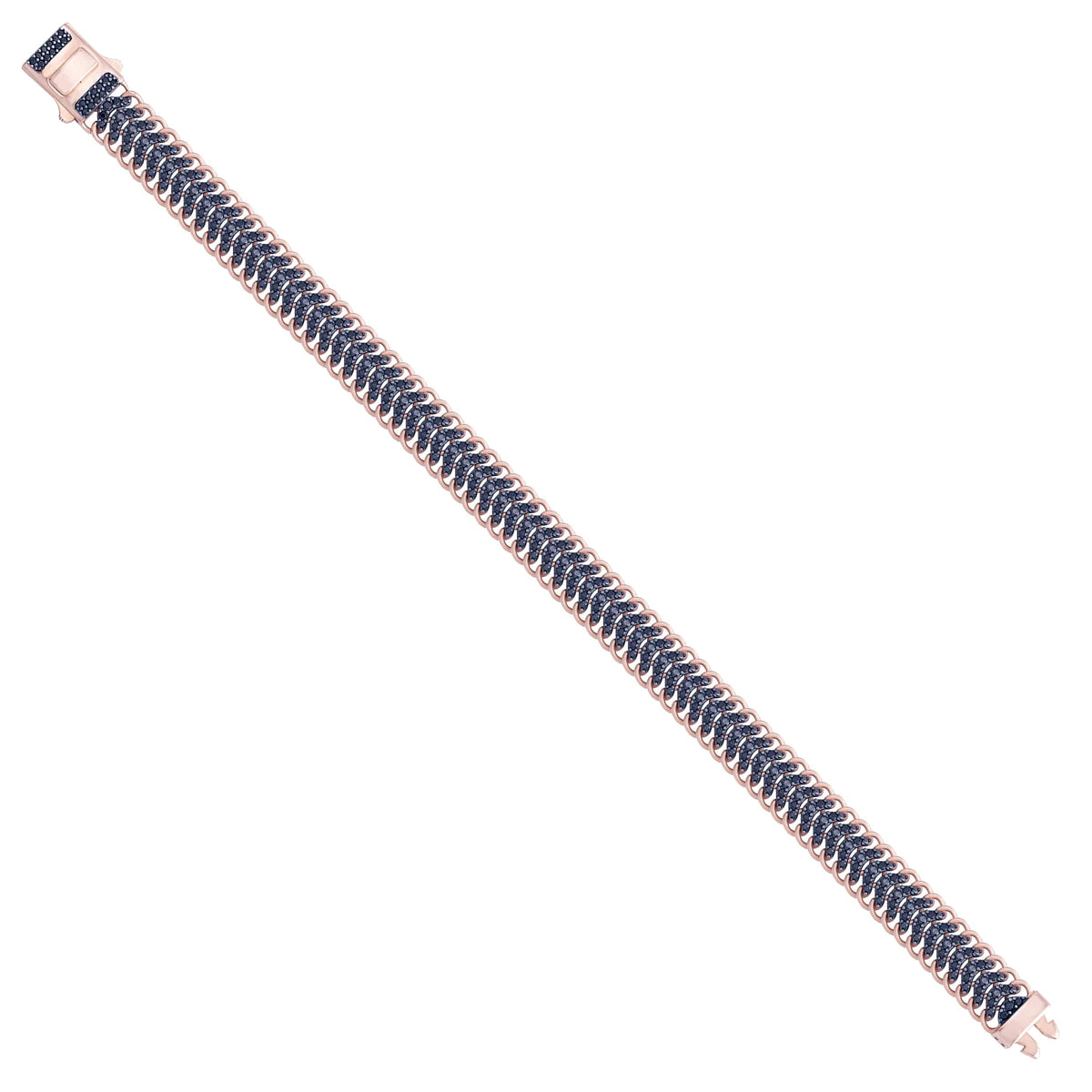 Solid gold herringbone bracelet, 19.25 g — shown at an angle across the frame.