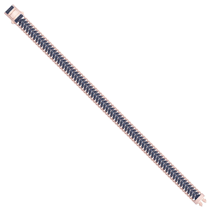 Solid gold herringbone bracelet, 19.25 g — shown at an angle across the frame.