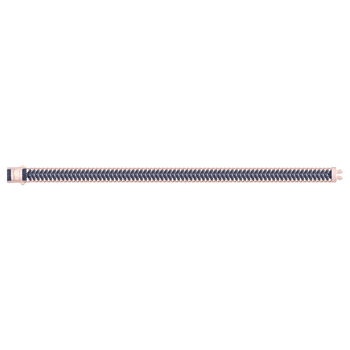 Solid gold herringbone bracelet, 19.25 g — shown square on a plain background.