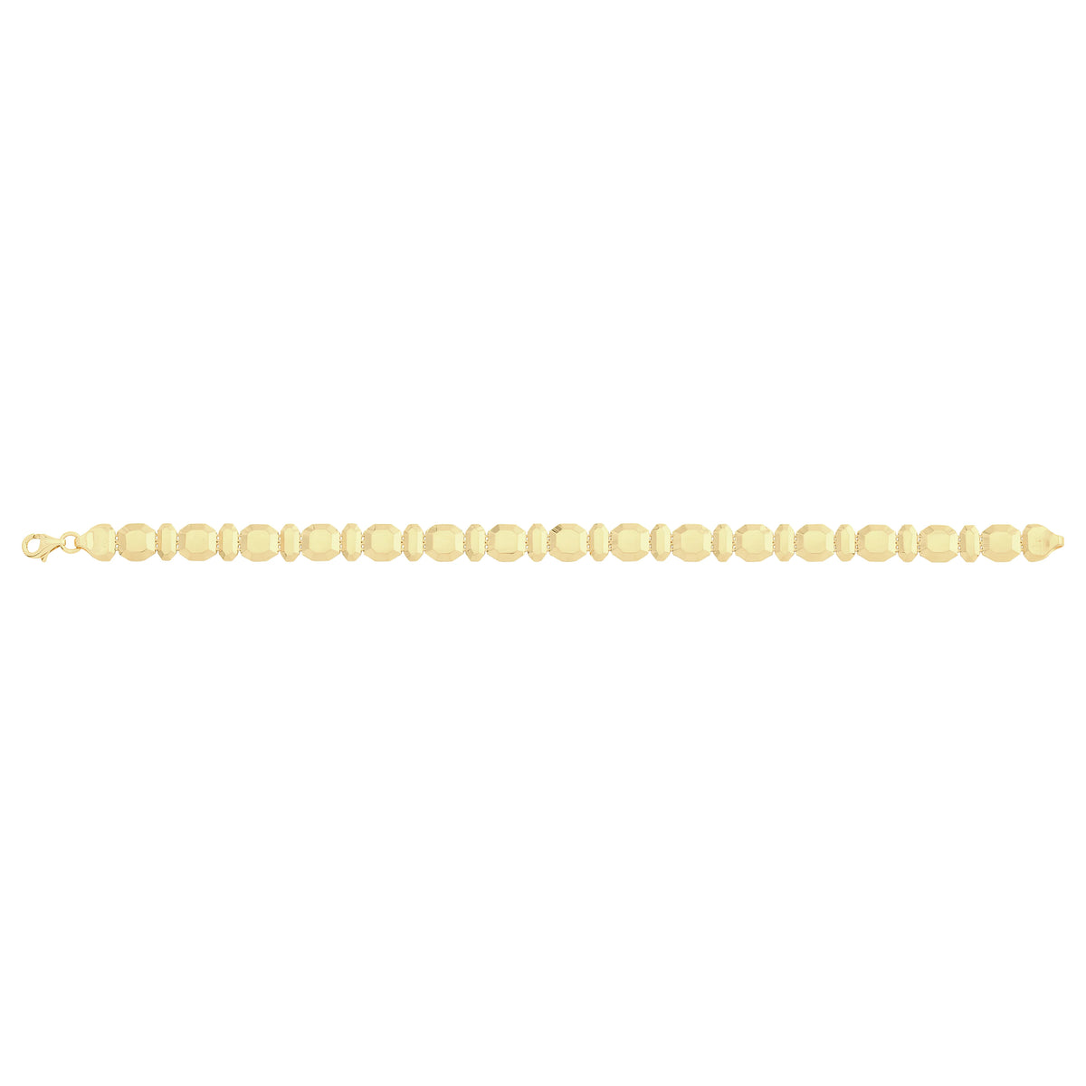 Solid gold bead bracelet, 5.60 g — shown square on a plain background.