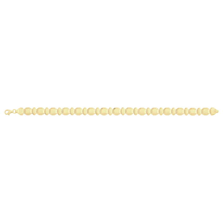 Solid gold bead bracelet, 5.60 g — shown square on a plain background.
