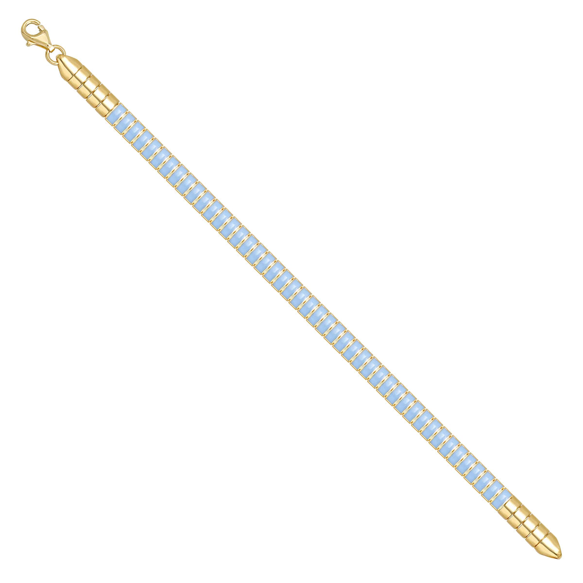 Solid gold id bracelet, 8.90 g — shown at an angle across the frame.