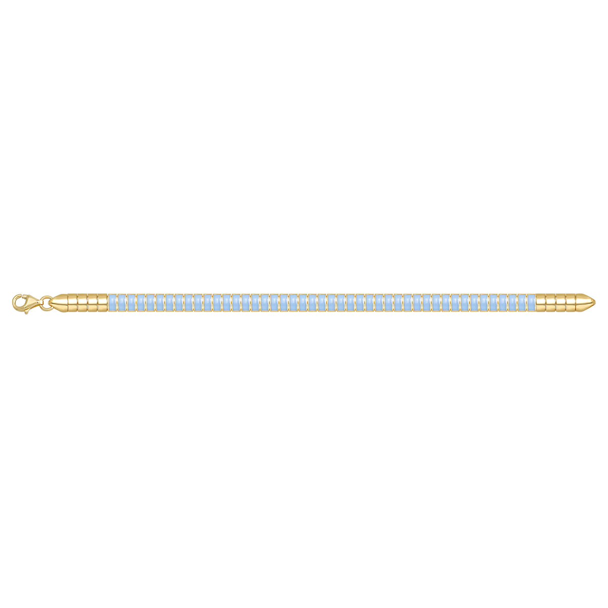 Solid gold id bracelet, 8.90 g — shown square on a plain background.