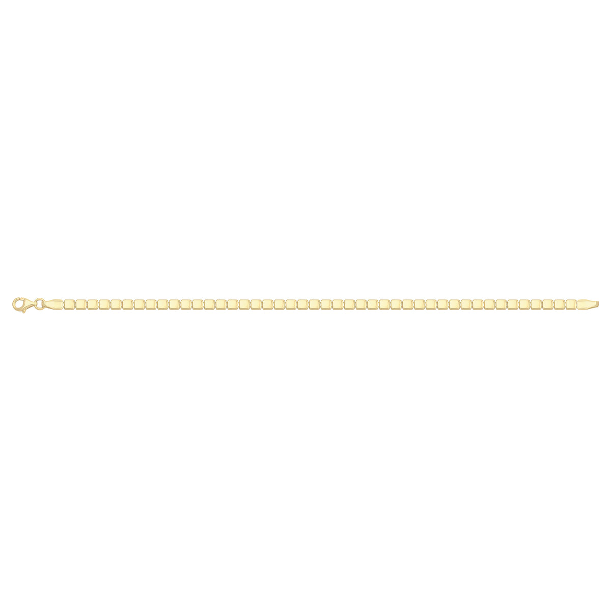 Solid gold id bracelet, 5.85 g — shown square on a plain background.