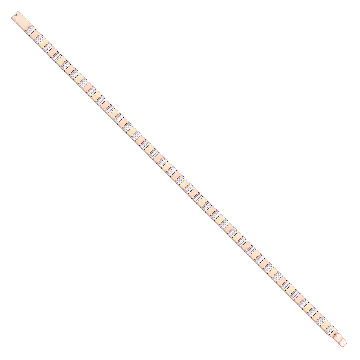 Solid gold id bracelet, 8.20 g — shown at an angle across the frame.
